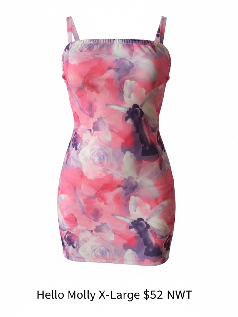 Hello Molly Pink & Purple Floral Mini Dress